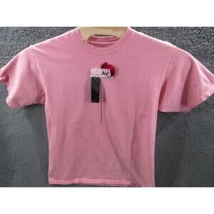 VAL KRISTOPHER Men's Small Distressed Pink T-shirt SOMETIMES YOU SEE REAL BEAUTY